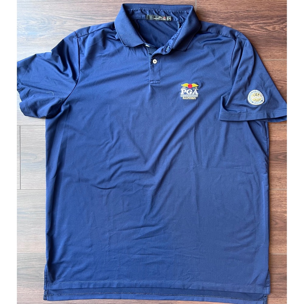 RLX Ralph Lauren 2016 PGA Championship Baltusrol Golf Polo Shirt Mens XL Navy